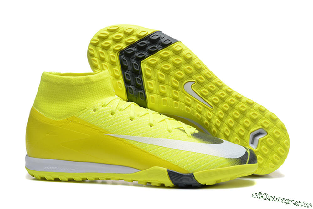 Nike Air Zoom Mercurial Superfly 10 Elite TF Artificial Turf Soccer Shoes - Yellow/Black/White 1
