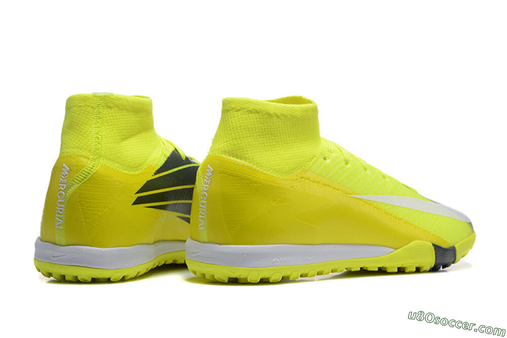 Nike Air Zoom Mercurial Superfly 10 Elite TF Artificial Turf Soccer Shoes - Yellow/Black/White 9