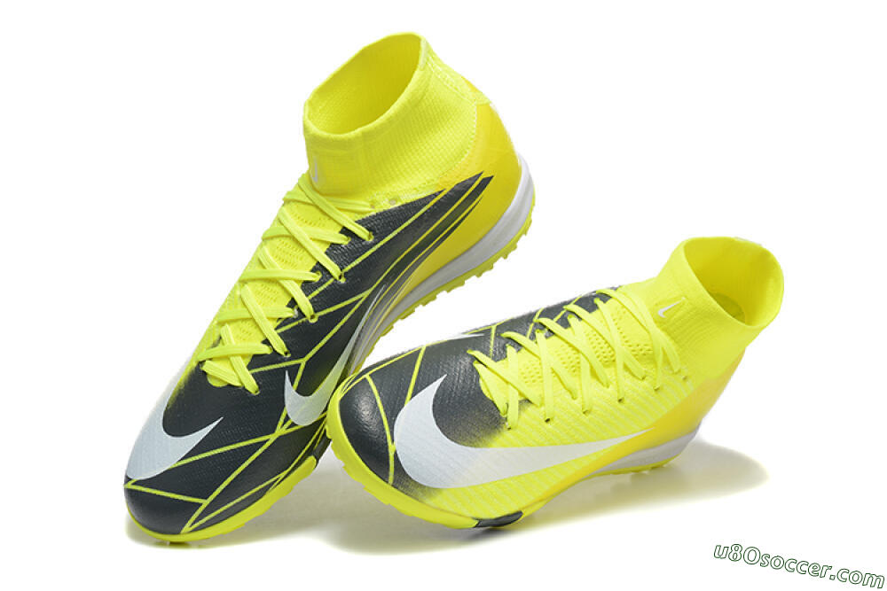 Nike Air Zoom Mercurial Superfly 10 Elite TF Artificial Turf Soccer Shoes - Yellow/Black/White 6