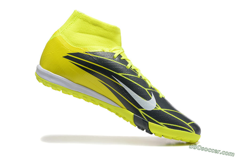 Nike Air Zoom Mercurial Superfly 10 Elite TF Artificial Turf Soccer Shoes - Yellow/Black/White 7