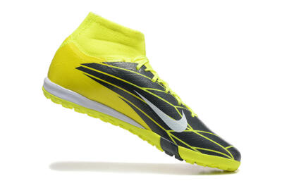 Nike Air Zoom Mercurial Superfly 10 Elite TF Artificial Turf Soccer Shoes - Yellow/Black/White