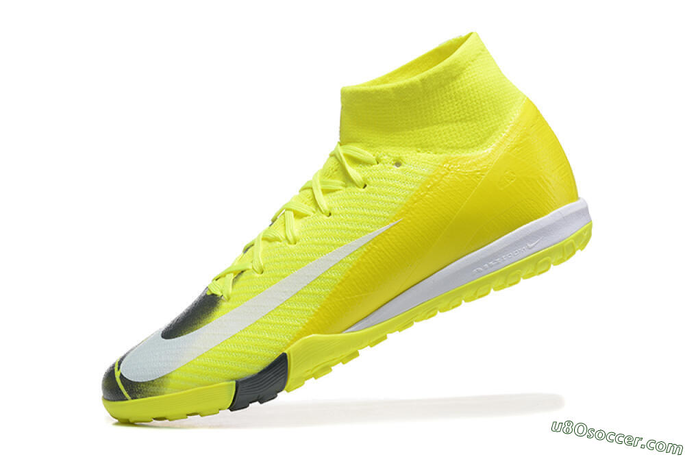 Nike Air Zoom Mercurial Superfly 10 Elite TF Artificial Turf Soccer Shoes - Yellow/Black/White 8