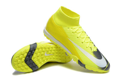 Nike Air Zoom Mercurial Superfly 10 Elite TF Artificial Turf Soccer Shoes - Yellow/Black/White