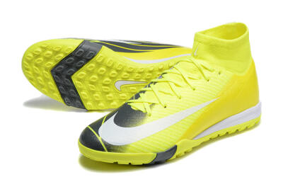 Nike Air Zoom Mercurial Superfly 10 Elite TF Artificial Turf Soccer Shoes - Yellow/Black/White