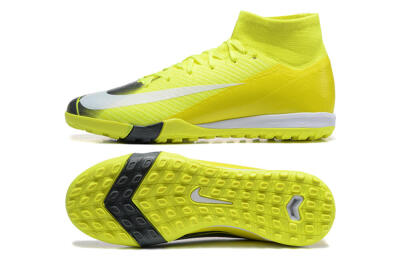Nike Air Zoom Mercurial Superfly 10 Elite TF Artificial Turf Soccer Shoes - Yellow/Black/White