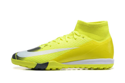 Nike Air Zoom Mercurial Superfly 10 Elite TF Artificial Turf Soccer Shoes - Yellow/Black/White