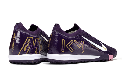 Nike Air Zoom Mercurial Vapor 16 Elite TF Artificial Turf Soccer Shoes - Purple/White/Gold