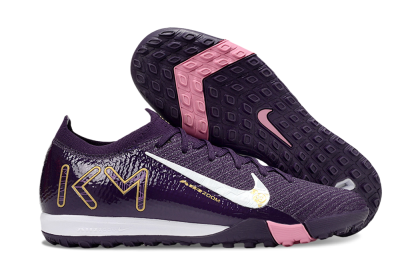 Nike Air Zoom Mercurial Vapor 16 Elite TF Artificial Turf Soccer Shoes - Purple/White/Gold