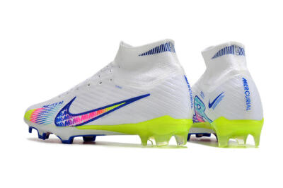 Nike Air Zoom Mercurial Superfly 10 Elite FG Firm Ground Soccer Cleats - White/Blue/Pink
