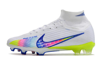 Nike Air Zoom Mercurial Superfly 10 Elite FG Firm Ground Soccer Cleats - White/Blue/Pink