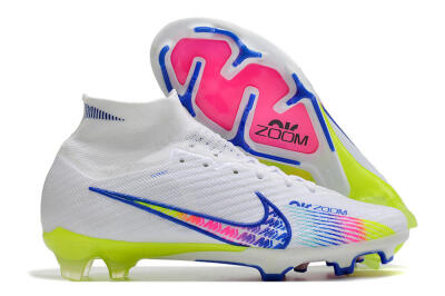 Nike Air Zoom Mercurial Superfly 10 Elite FG Firm Ground Soccer Cleats - White/Blue/Pink