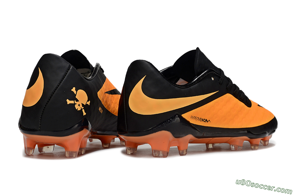 Nike Hypervenom Phantom FG Firm Ground Soccer Cleats - Orange/Black 7