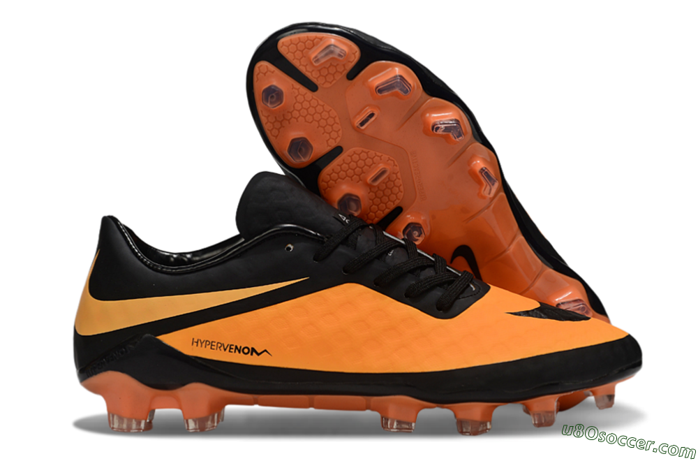 Nike Hypervenom Phantom FG Firm Ground Soccer Cleats - Orange/Black 1