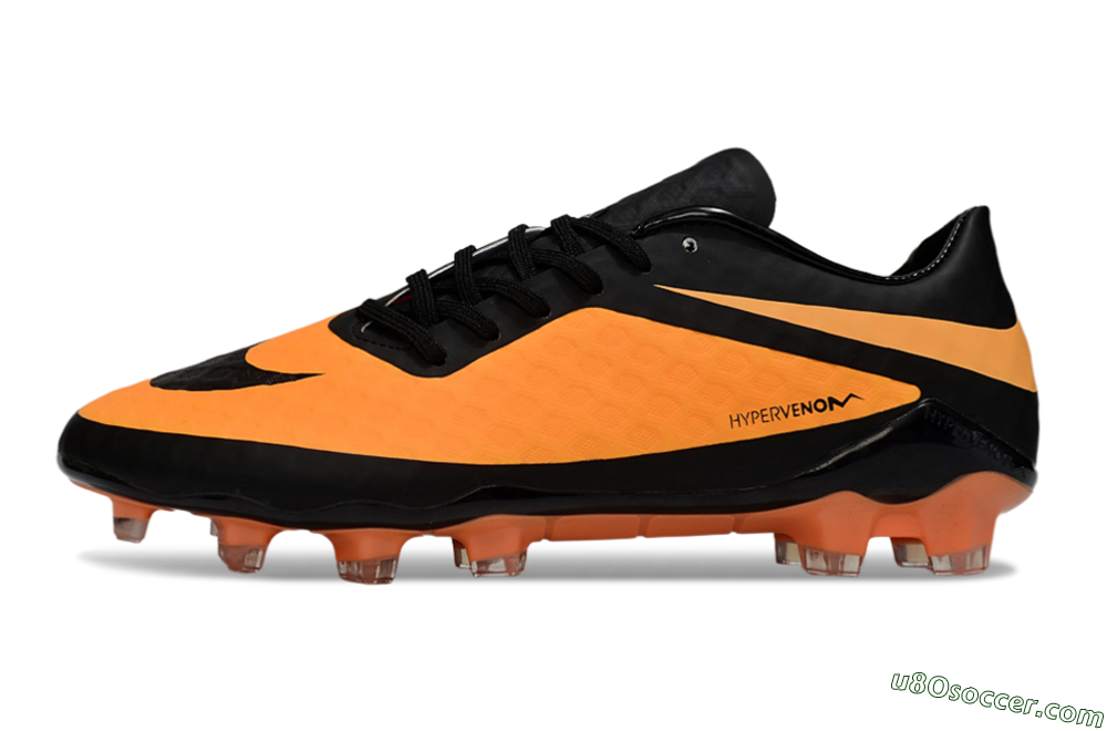 Nike Hypervenom Phantom FG Firm Ground Soccer Cleats - Orange/Black 2