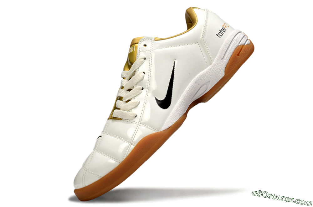 Nike Total 90 III IC Indoor & Futsal Soccer Shoes - Beige/Black/White 6