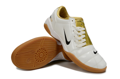Nike Total 90 III IC Indoor & Futsal Soccer Shoes - Beige/Black/White