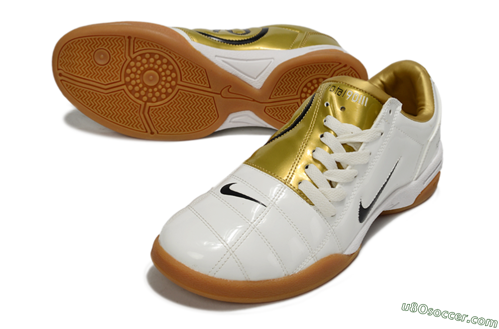 Nike Total 90 III IC Indoor & Futsal Soccer Shoes - Beige/Black/White 3