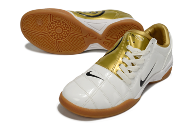 Nike Total 90 III IC Indoor & Futsal Soccer Shoes - Beige/Black/White