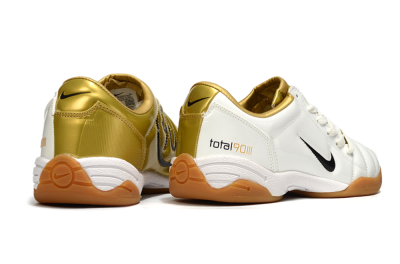 Nike Total 90 III IC Indoor & Futsal Soccer Shoes - Beige/Black/White