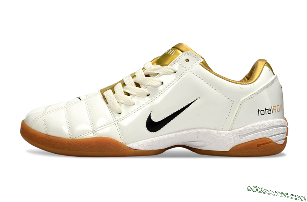 Nike Total 90 III IC Indoor & Futsal Soccer Shoes - Beige/Black/White 2