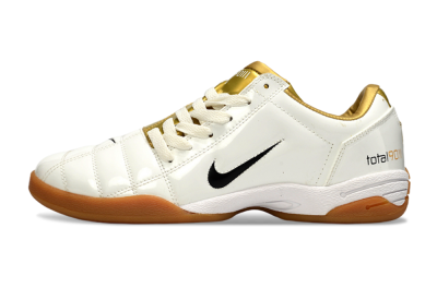 Nike Total 90 III IC Indoor & Futsal Soccer Shoes - Beige/Black/White