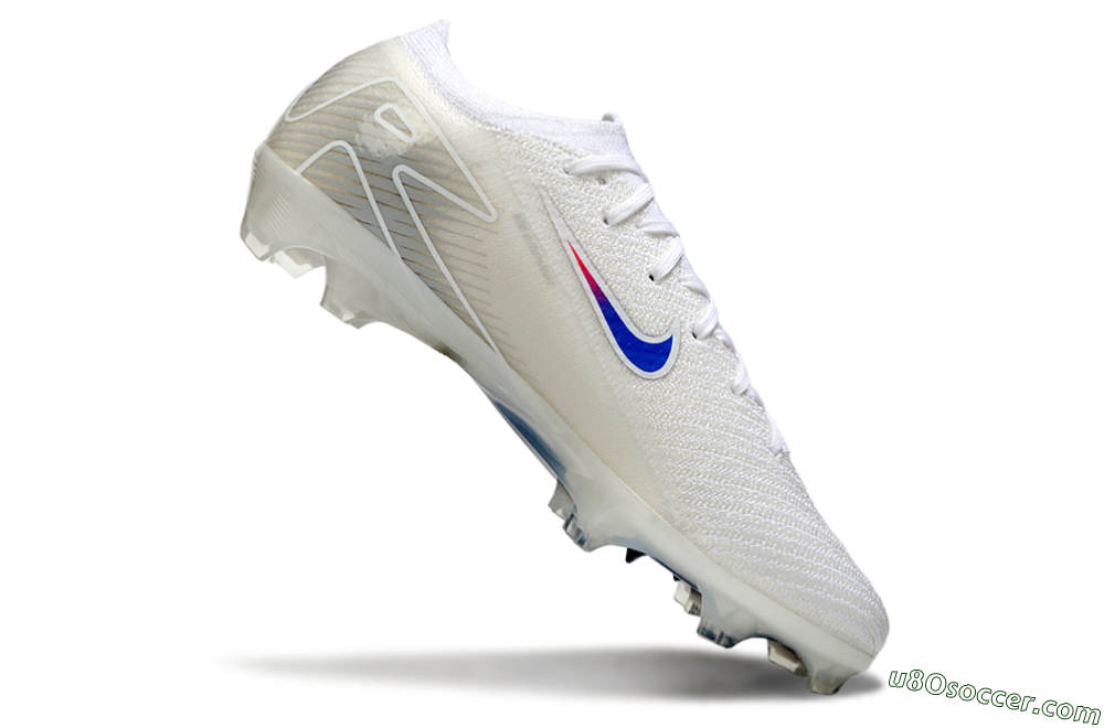 Nike Air Zoom Mercurial Vapor 16 Elite FG Firm Ground Soccer Cleats - White/Blue/Pink 5