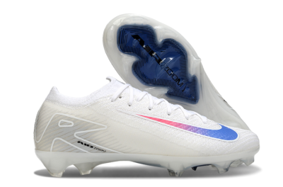 Nike Air Zoom Mercurial Vapor 16 Elite FG Firm Ground Soccer Cleats - White/Blue/Pink