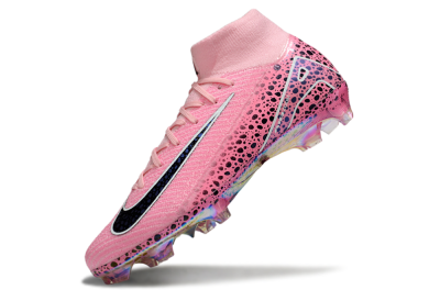 Nike Air Zoom Mercurial Superfly 10 Elite FG Firm Ground Soccer Cleats - Pink/White/Leopard