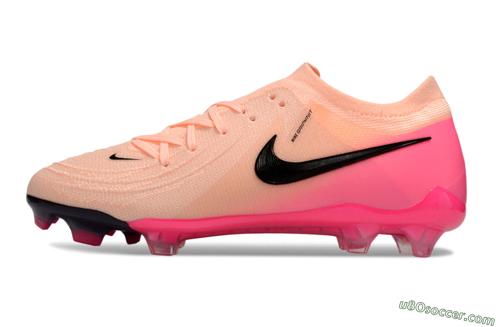 Nike Phantom GX 2 Elite FG Firm Ground Soccer Cleats - Pink/Black 2