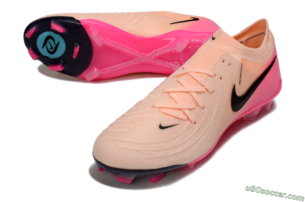 Nike Phantom GX 2 Elite FG Firm Ground Soccer Cleats - Pink/Black 3
