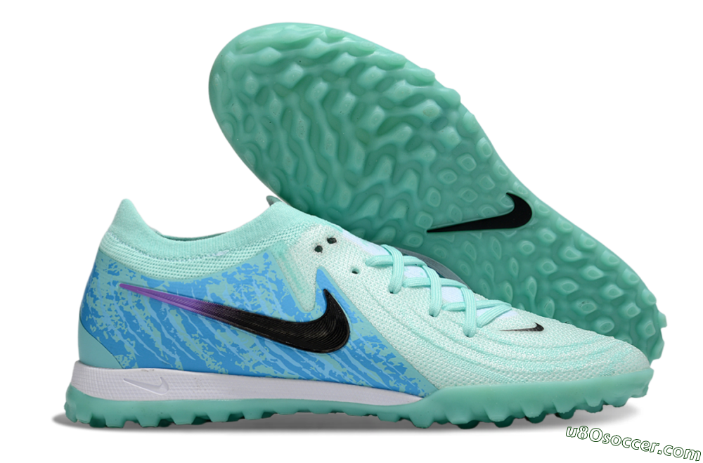 Nike Phantom GX 2 Elite TF Artificial Turf Soccer Shoes - Jade/Blue/Black 1