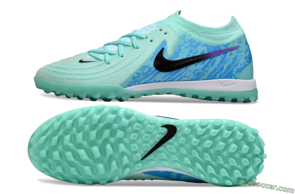 Nike Phantom GX 2 Elite TF Artificial Turf Soccer Shoes - Jade/Blue/Black 0