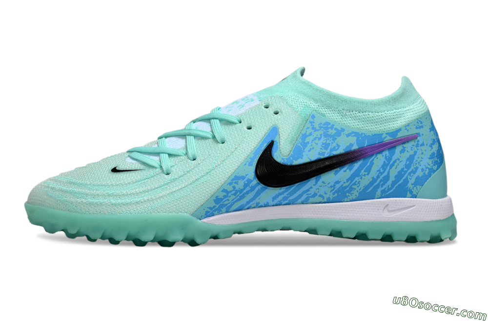 Nike Phantom GX 2 Elite TF Artificial Turf Soccer Shoes - Jade/Blue/Black 2
