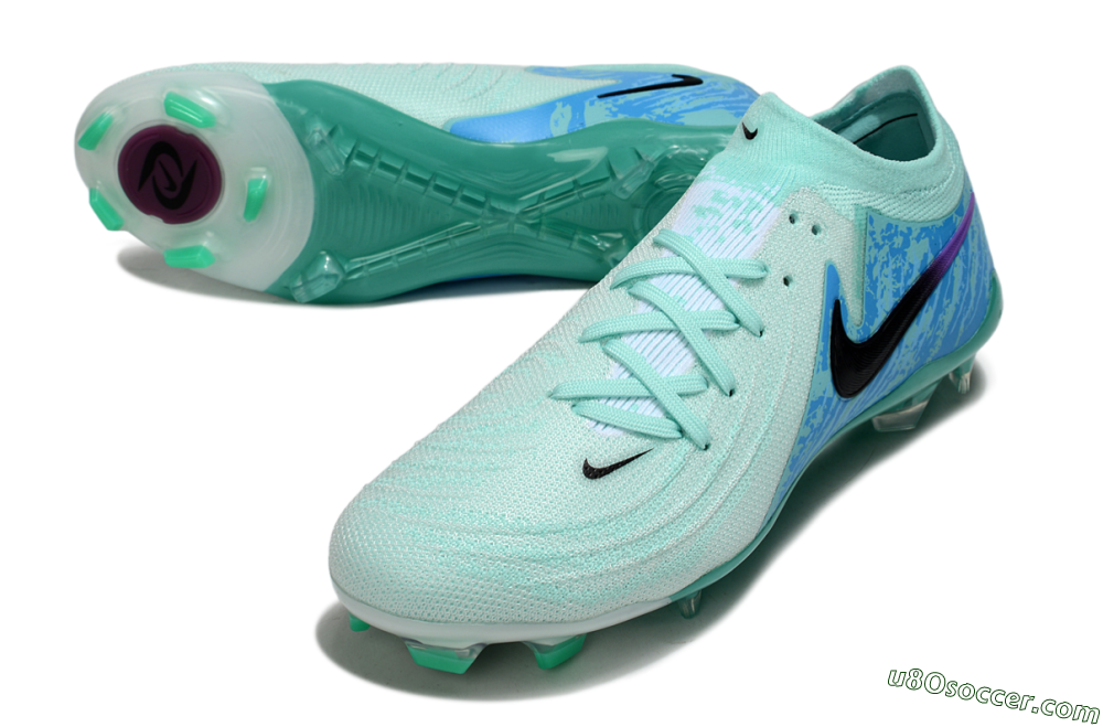 Nike Phantom GX 2 Elite FG Firm Ground Soccer Cleats - Jade/Blue/Black 3