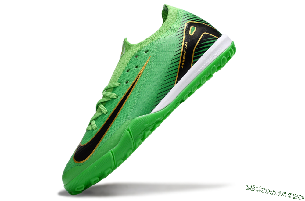 Nike Air Zoom Mercurial Vapor 16 Elite TF Artificial Turf Soccer Shoes - Green/Gold/Black 5