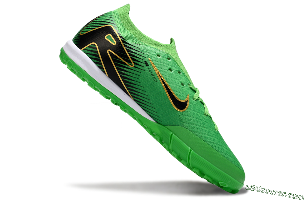 Nike Air Zoom Mercurial Vapor 16 Elite TF Artificial Turf Soccer Shoes - Green/Gold/Black 4