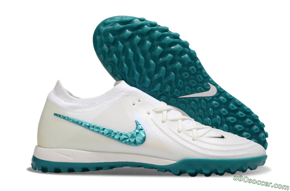 Nike Phantom GX 2 Elite TF Artificial Turf Soccer Shoes - Beige/Green 1