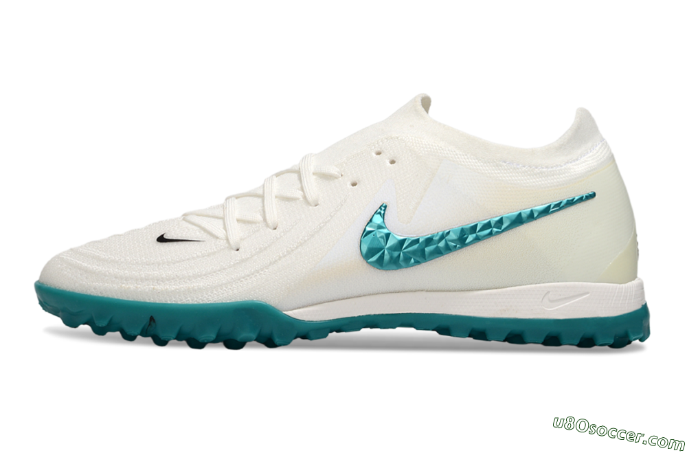 Nike Phantom GX 2 Elite TF Artificial Turf Soccer Shoes - Beige/Green 2