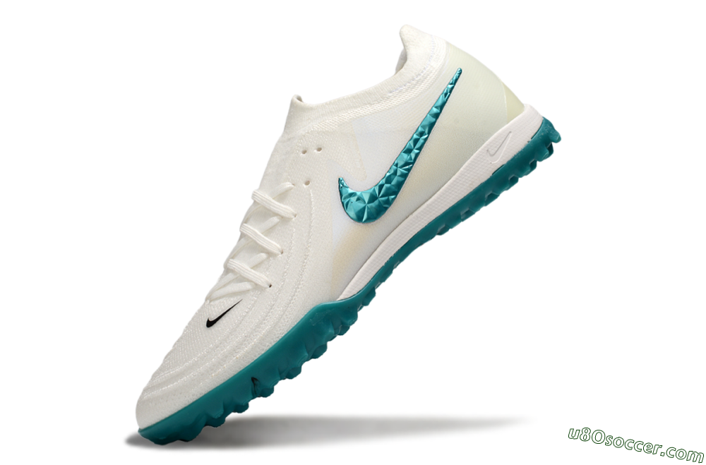 Nike Phantom GX 2 Elite TF Artificial Turf Soccer Shoes - Beige/Green 5