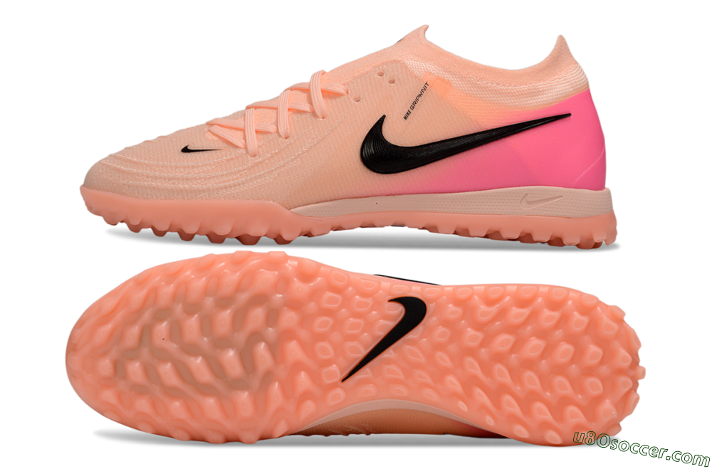 Nike Phantom GX 2 Elite TF Artificial Turf Soccer Shoes - Pink/Black 0