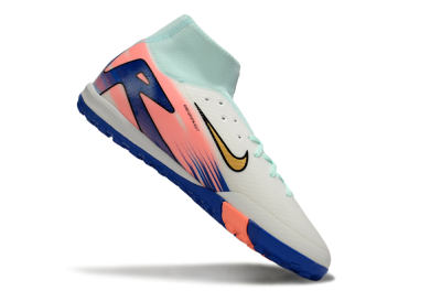 Nike Air Zoom Mercurial Superfly 10 Elite TF Artificial Turf Soccer Shoes - Jade/Gold/Blue