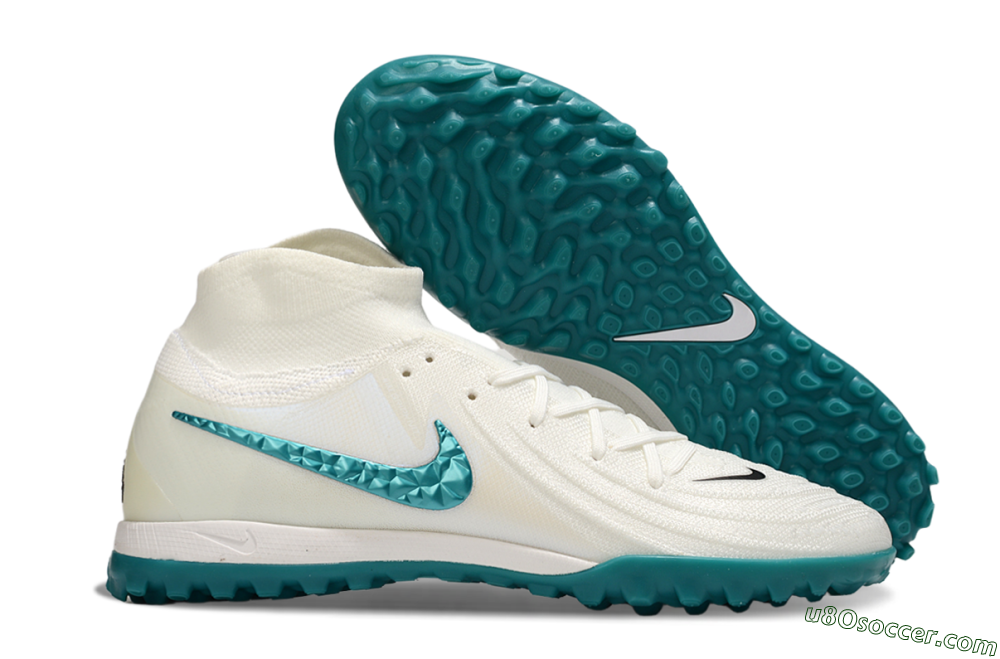 Nike Phantom Luna Elite TF Artificial Turf Soccer Shoes - Beige/Green 1