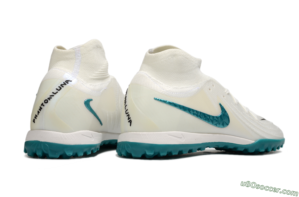 Nike Phantom Luna Elite TF Artificial Turf Soccer Shoes - Beige/Green 6