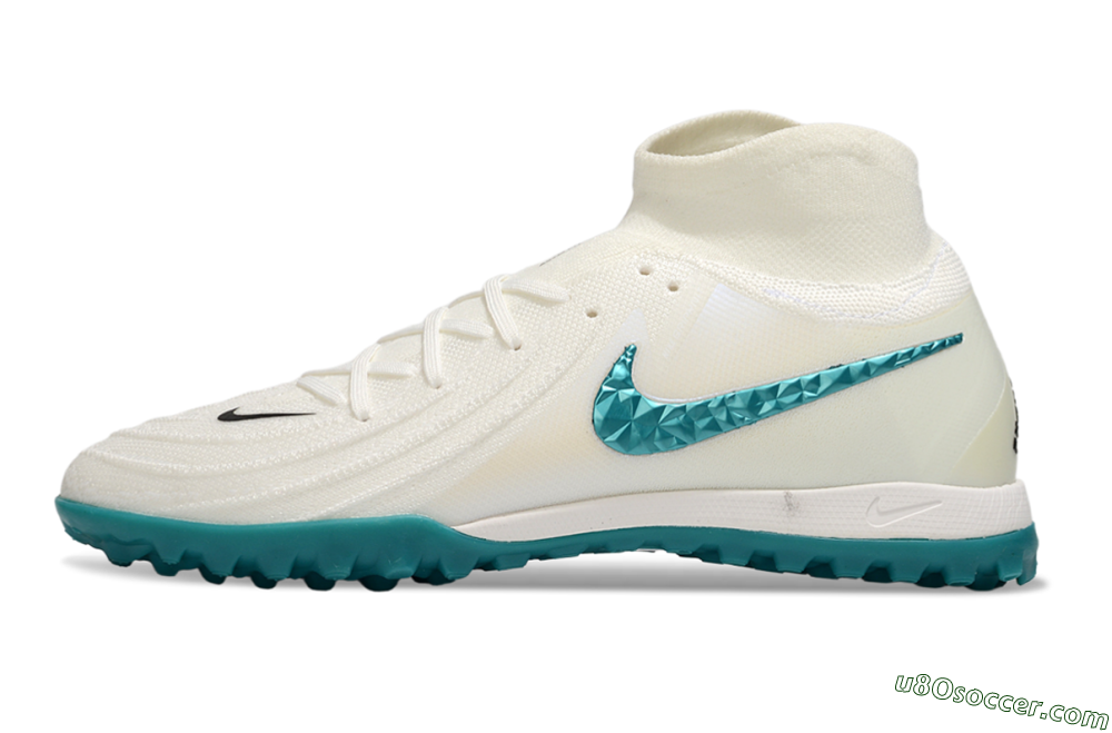 Nike Phantom Luna Elite TF Artificial Turf Soccer Shoes - Beige/Green 2