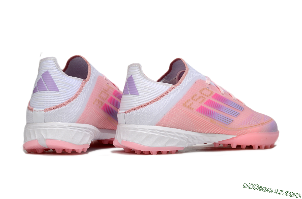 Adidas F50 Elite TF Artificial Turf Soccer Shoes - Pink/Purple/Gold 5