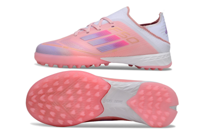 Adidas F50 Elite TF Artificial Turf Soccer Shoes - Pink/Purple/Gold