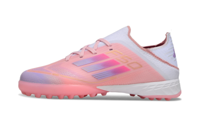 Adidas F50 Elite TF Artificial Turf Soccer Shoes - Pink/Purple/Gold
