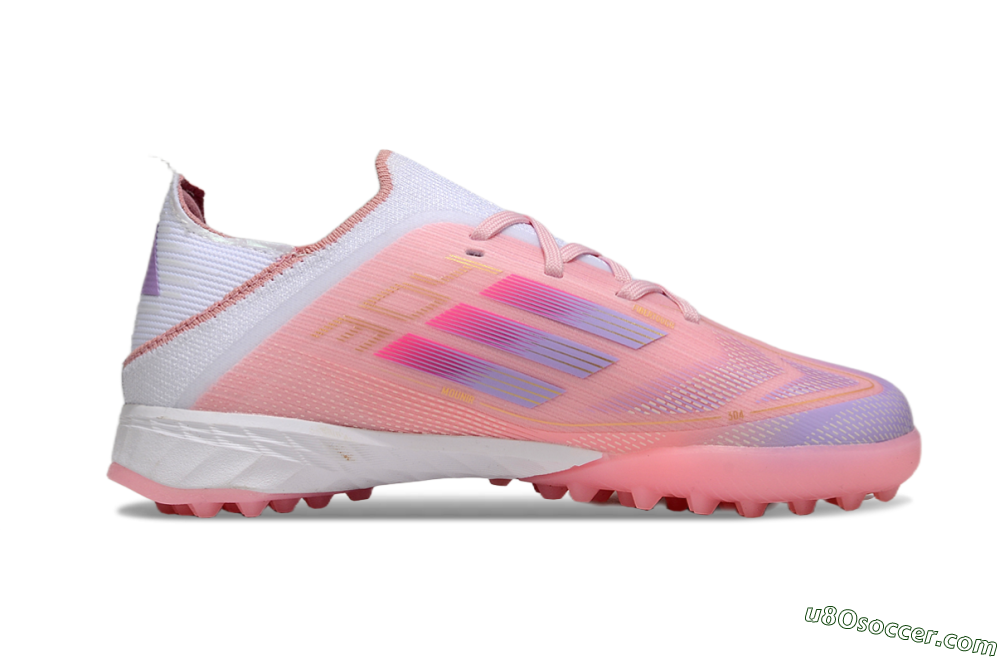 Adidas F50 Elite TF Artificial Turf Soccer Shoes - Pink/Purple/Gold 6