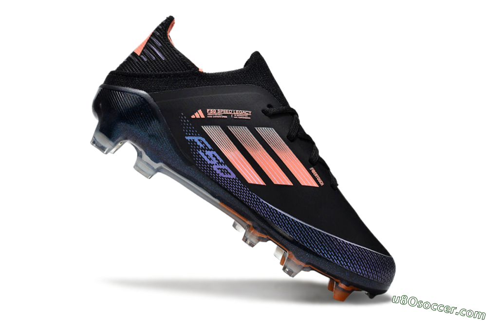 Adidas F50 Elite FG Firm Ground Soccer Cleats - Black/Pink/Blue 3