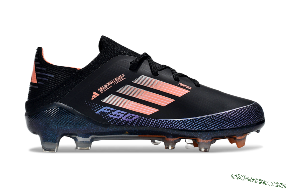 Adidas F50 Elite FG Firm Ground Soccer Cleats - Black/Pink/Blue 6